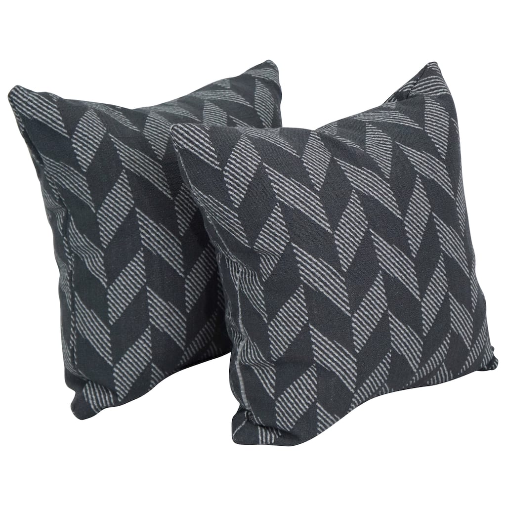 Blazing Needles 17-inch Square Throw Pillows (Set of 2)