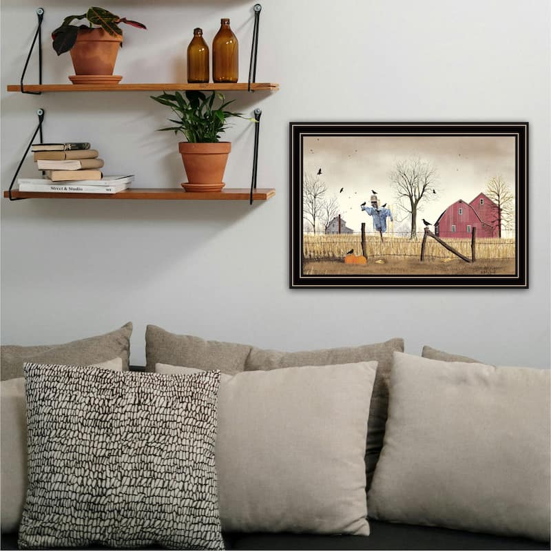 Framed Wall Art - After the Harvest, Black Frame