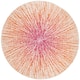 SAFAVIEH Evoke Juli Abstract Boho Burst Rug - 5'1" x 5'1" Round - Fuchsia/Cream