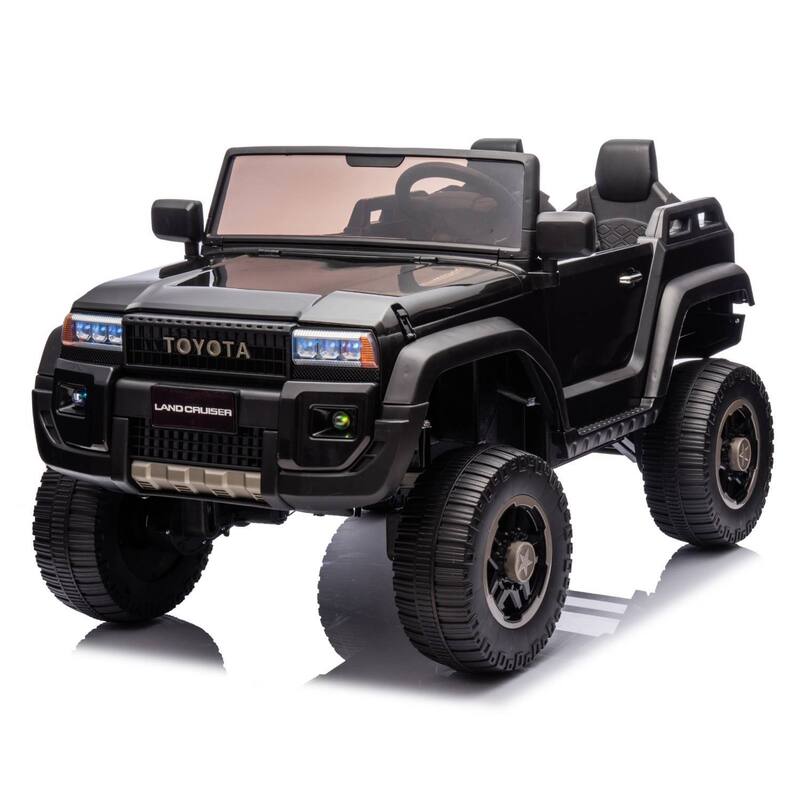 2-Seater Kids Electric Ride On Car Toy, Licensed Toyota LC250 for Kids Best Gifts - Black