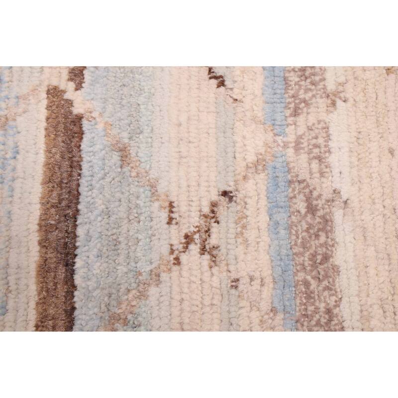 ECARPETGALLERY Hand-knotted Pak Finest Marrakesh Ivory Wool Rug - 8'1 x 9'8