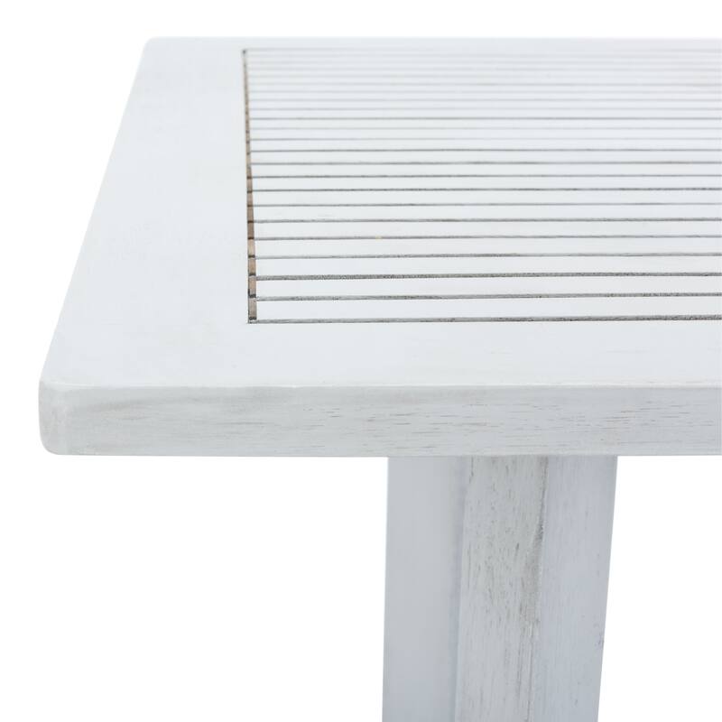 SAFAVIEH Outdoor Sheyla 3-Piece Bar Height Bistro Set - 28Wx28Dx40H