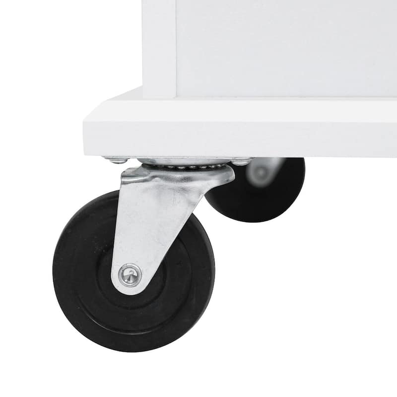 54" Kitchen Island Cart with Wheels