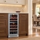 preview thumbnail 7 of 22, Ca'Lefort 15 inch 28 Bottle Built-in Dual Zone Wine Cooler Refrigerator Right-hinge