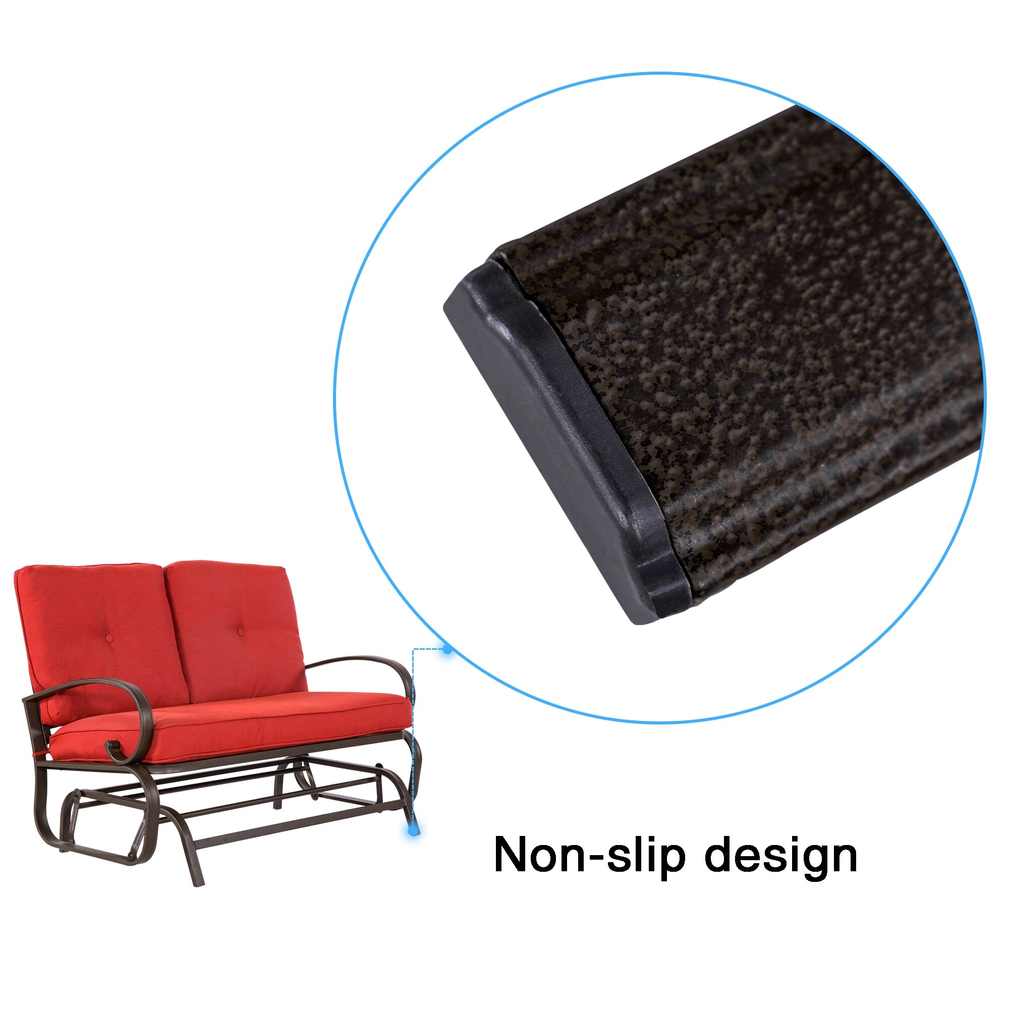 the brick glider chair