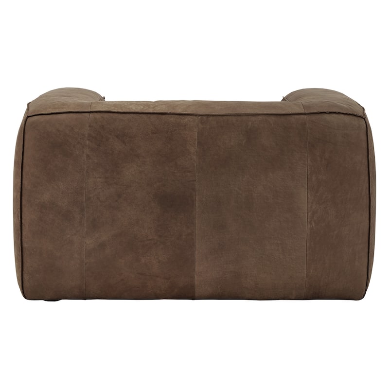 Divya Outback Leather Accent Chair by iNSPIRE Q Modern