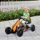 preview thumbnail 1 of 9, 12V Electric Go Kart for Kids with Adjustable Speed, Orange Orange