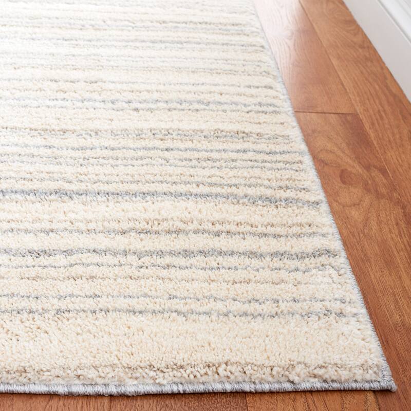 SAFAVIEH Lucia Shag Heidveig Striped Plush Rug - 6'7" x 9'