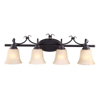 4-Light Vanity Light - 31.89"x9.76"x8.35"
