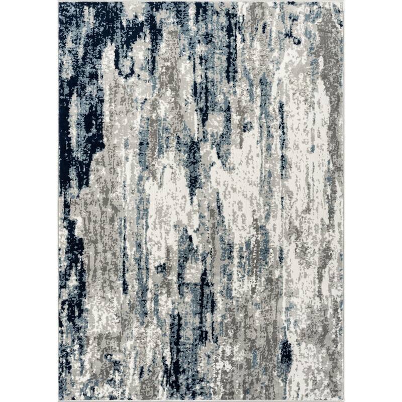 Luxe Weavers Modern Distressed Abstract Area Rug