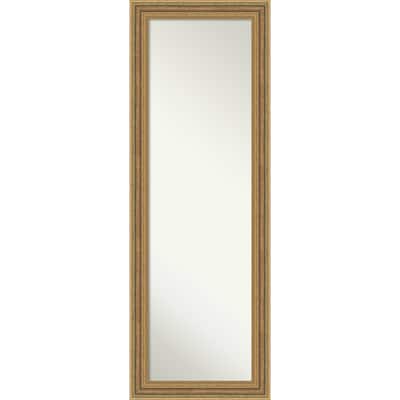 Elliot Non-Beveled Framed Full-Length On the Door Mirror - Elliot Gold - 19 x 53 in