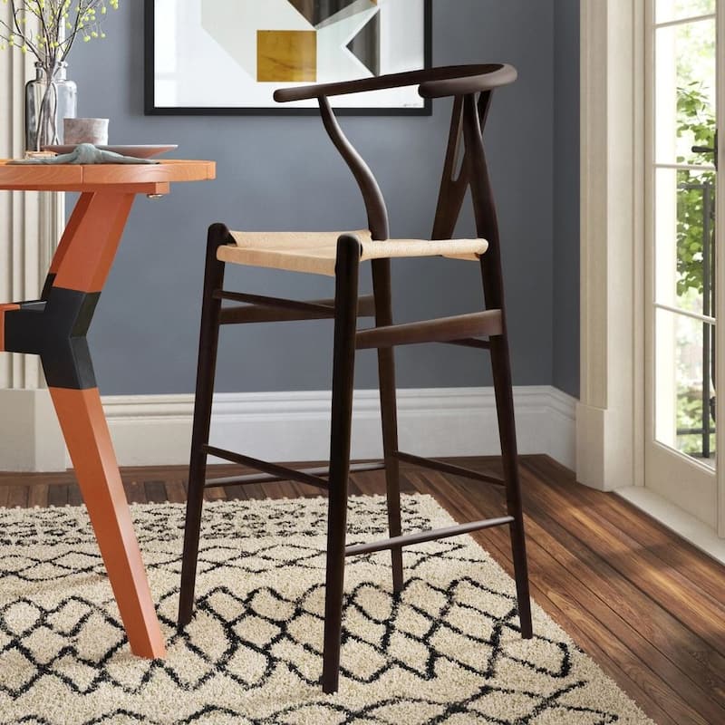 Woodcord II Stool (25") - Walnut