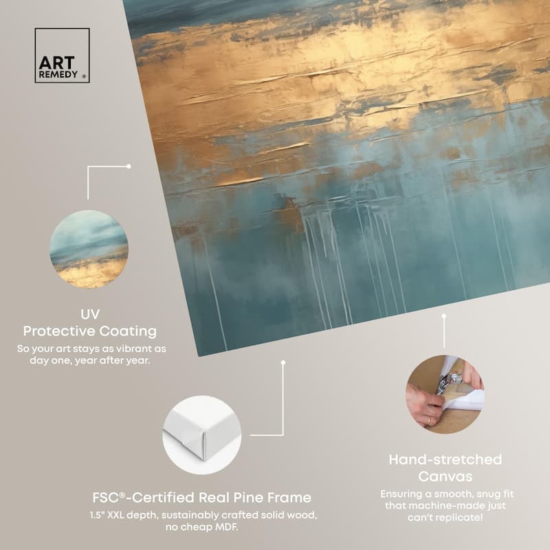 Cloudscape in Gold III Canvas by Art Remedy, Gallery Wrapped