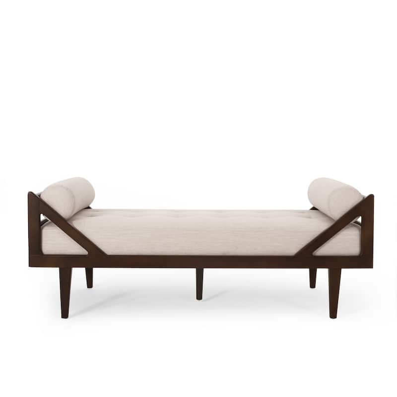 Rayle Tufted Chaise Lounge with Pillows by Christopher Knight Home - 65.00" W x 27.75" D x 23.75" H