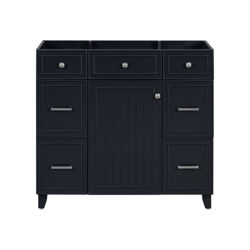 36 Inch Bathroom Vanity with Sink Combo Solid Wood Cabinet 3 Drawers
