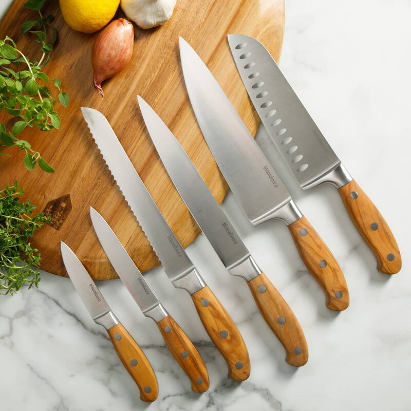 Bloomhouse 5 Inch German Steel Utility/Boning Knife W/ Italian Olive Wood Forged Handle