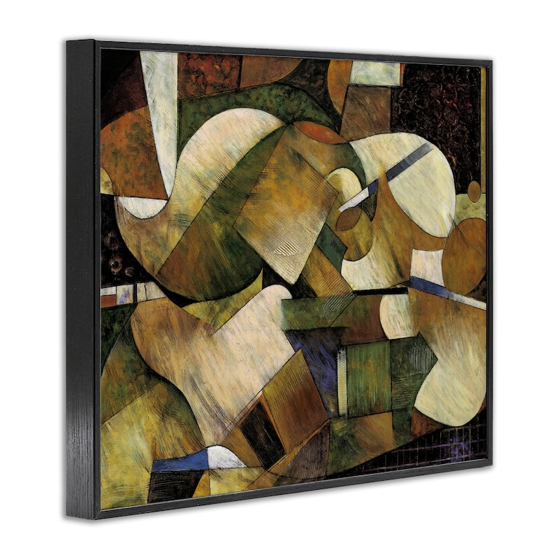 Stupell Expressive Geometric Abstraction Framed Giclee Art Design By Jonathan Parsons