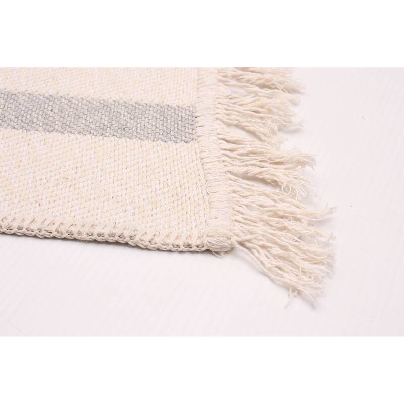ECARPETGALLERY Flat-Weave Ankara III White Kilim