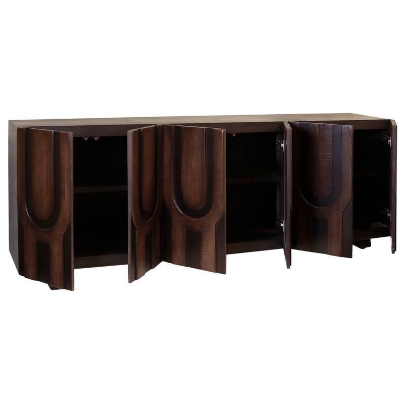 StyleCraft Diapason 6-Door Large Console - Brown