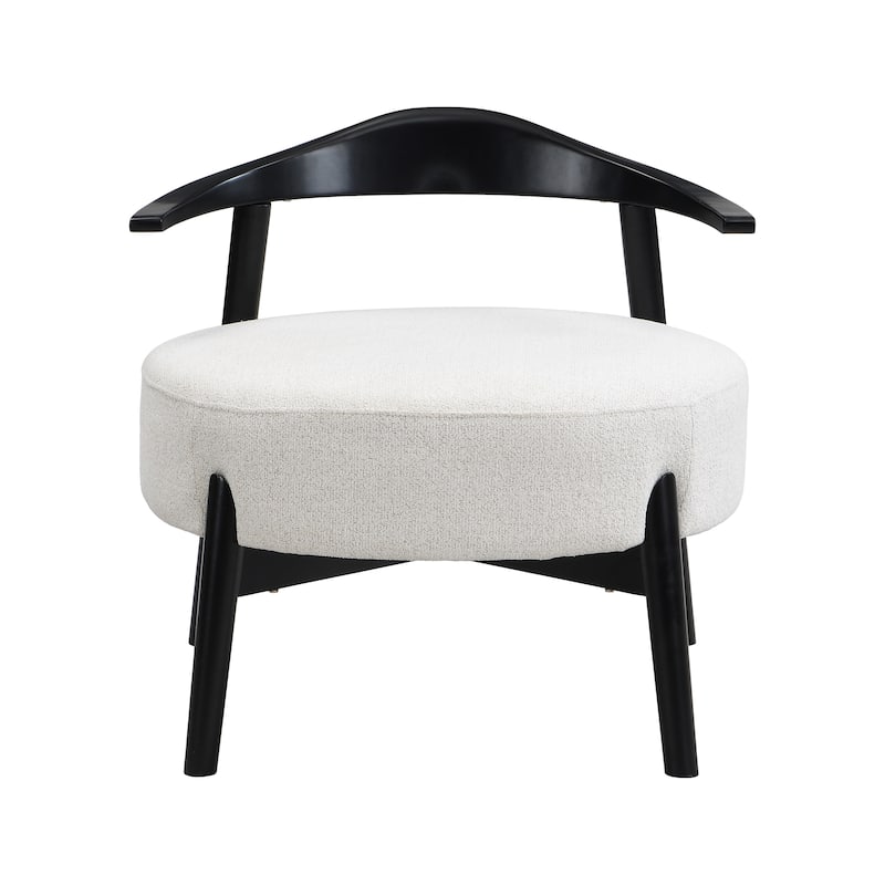Ipomoea Indoor Boucle Accent Chair With Camel Back by Christopher Knight Home