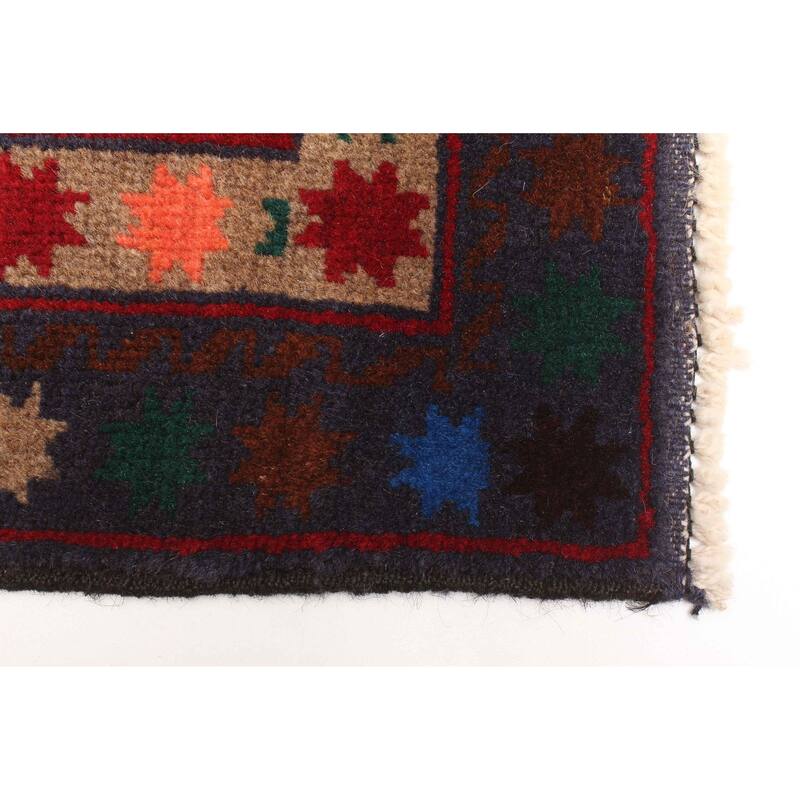 ECARPETGALLERY Hand-knotted Teimani Red Wool Rug - 2'9 x 4'10