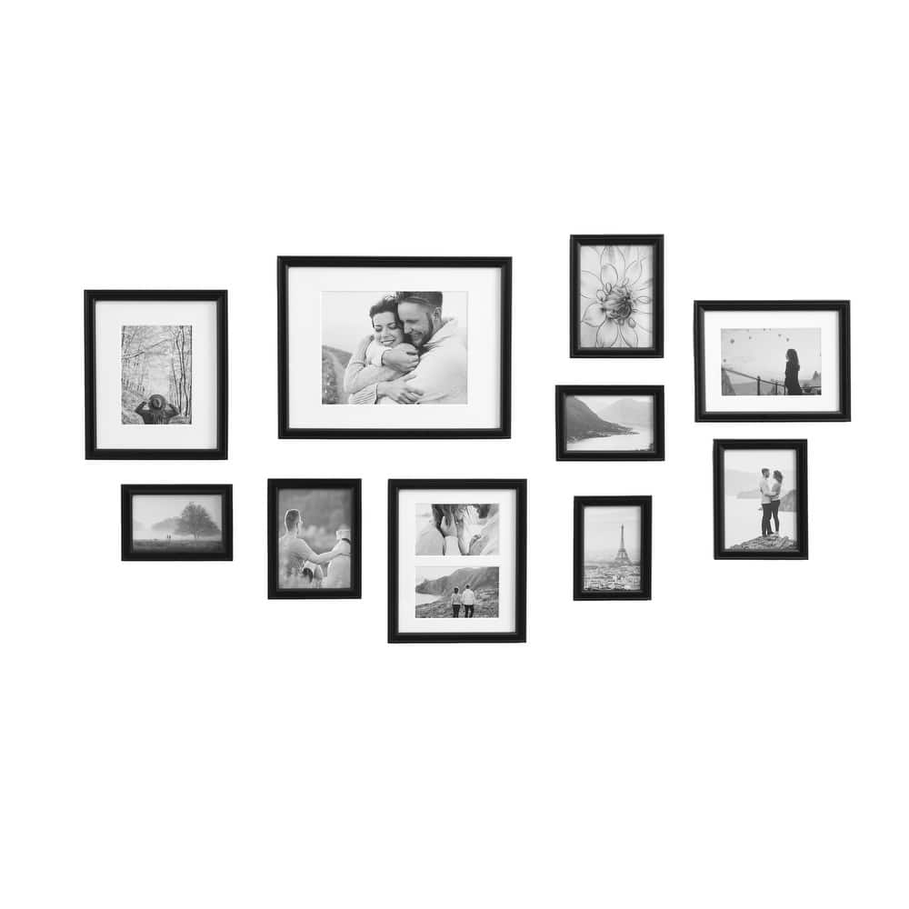 Kate and Laurel Adlynn Glam 10-piece Wall Picture Frame Set