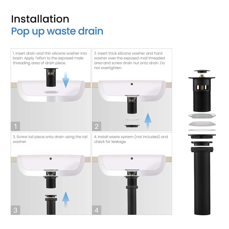 Circular X 8" Bathroom Sink Widespread Faucet with Drain Assembly