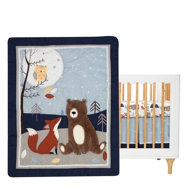 Shop Lambs Ivy Sierra Sky Blue Gray Woodland Nursery 3 Piece