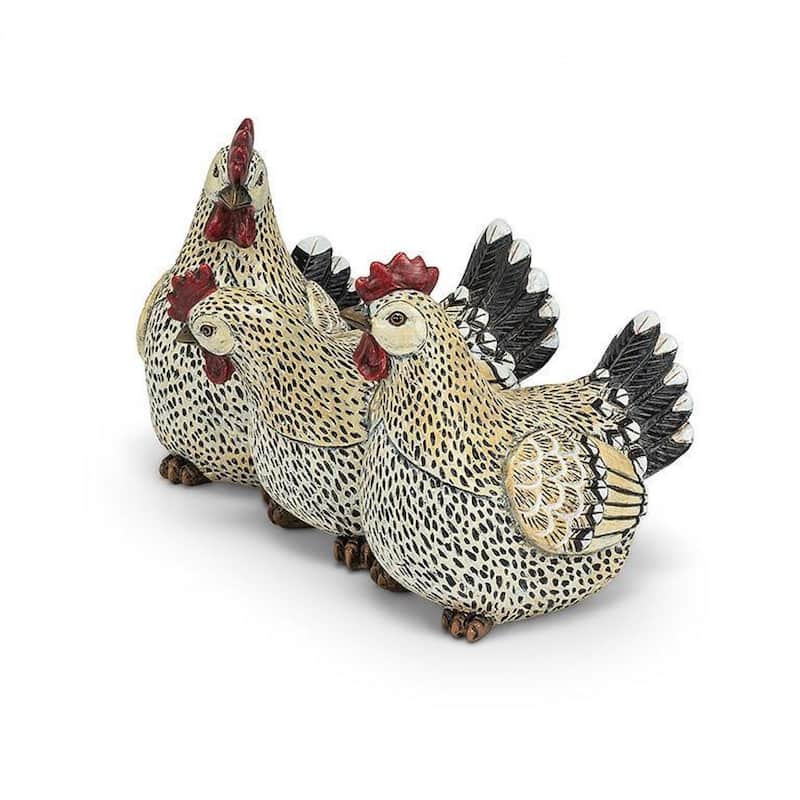Rooster Trio Figurine