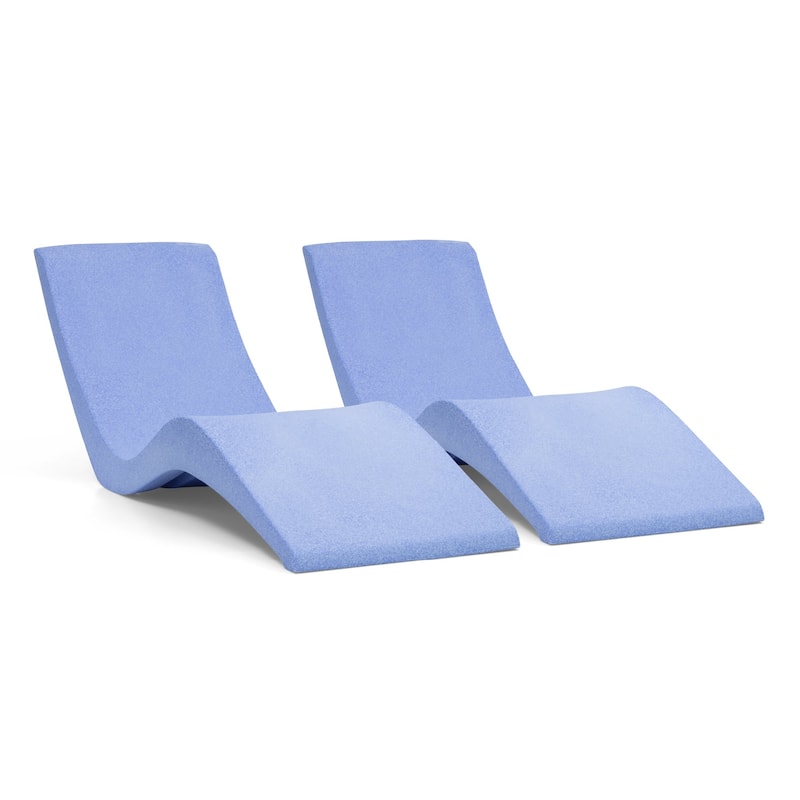 Aqua Outdoors In-Pool Chaise Lounge - Set of 2 - Coral Reef