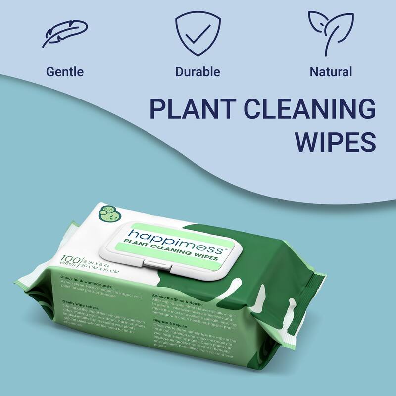 happimess, Essential Oil Plant Cleaning Wipes Remove Dust and Restore Leaf Shine