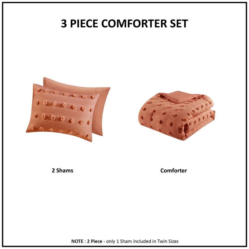 Intelligent Design Vera Clip Jacquard Comforter Set