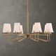 preview thumbnail 9 of 7, Uttermost 21382 Lassen 8 Light 36" Wide Chandelier