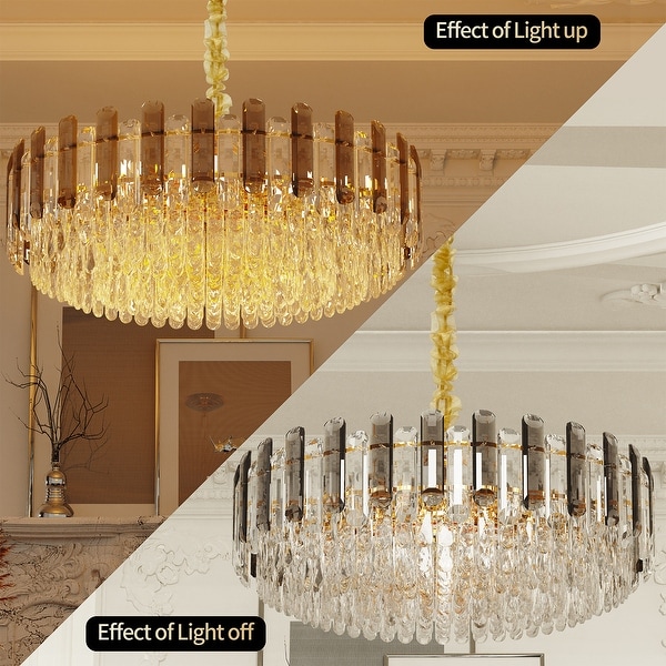 Colored crystal chandelier cheap