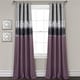 preview thumbnail 3 of 27, Lush Decor Night Sky 100 Percent Lined Blackout Window Curtain Panel Single 42X84 - Purple/Gray