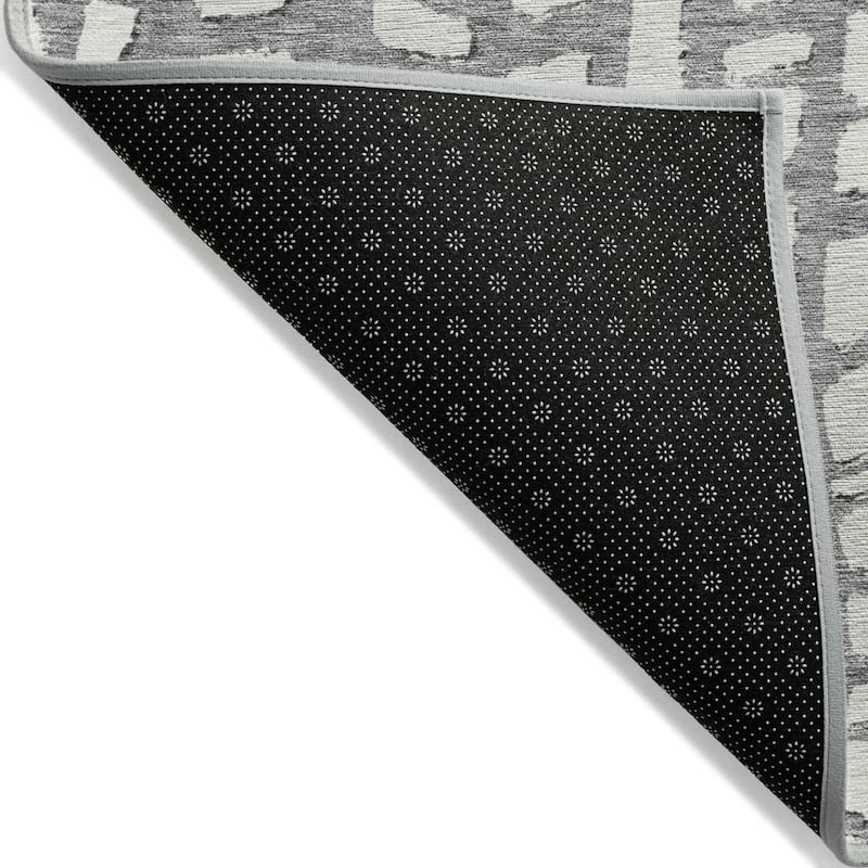HomeRoots Abstract Transitional Rectangle Outdoor Rug