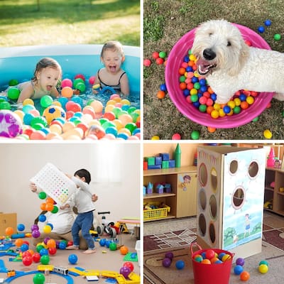 Ball Pit Balls 500 Count for Kids, Colorful Phthalate Free BPA Free Baby Toddler Play Balls for Kids Toddlers