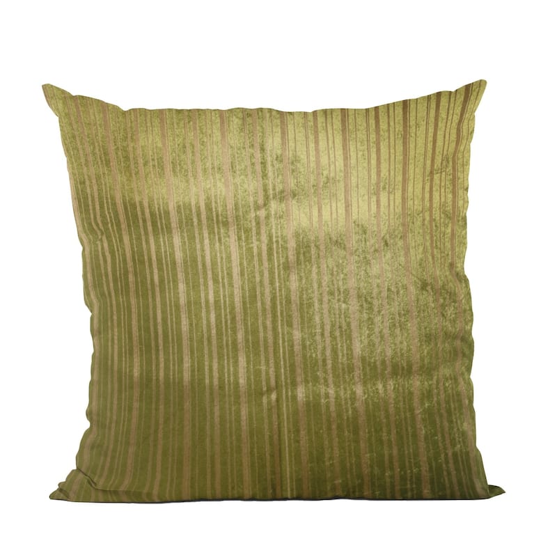 Plutus Wild Sage Green Gray and Cream Handmade Decorative Throw Pillow