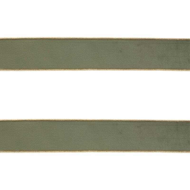 Green Wired Ribbon (Set of 2)