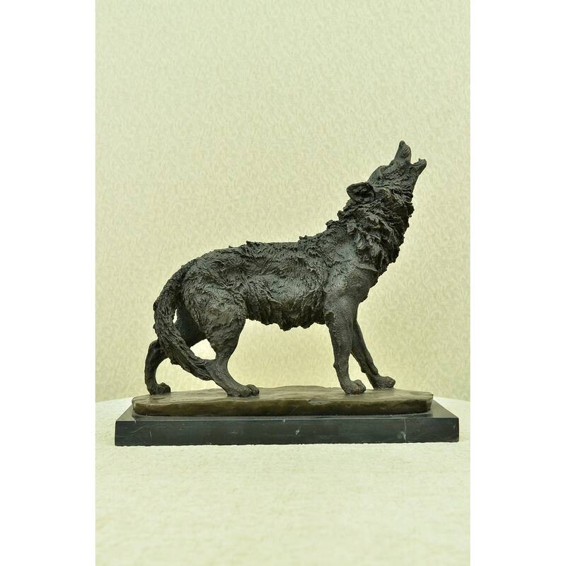 Hot Cast Werewolf Wolf Bronze Sculpture Figurine Figure Art Deco Statue Large