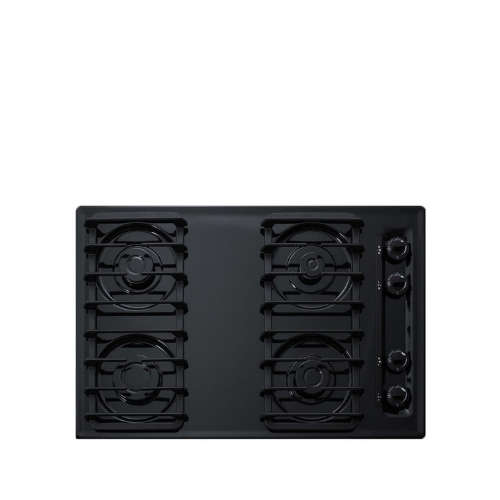 Summit 24 Inch Wide 4 Burner Electric Cooktop - Stainless Steel