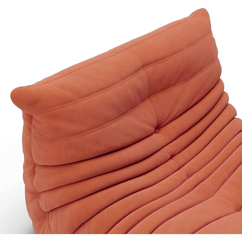 Fireside Chair Single Sofa Teddy Fabric Bean Bag Chair