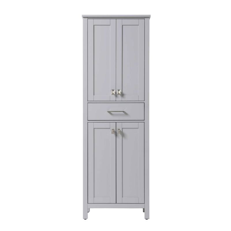 Quentin Bath Storage Cabinet (16-28 In.) - Grey - 24"