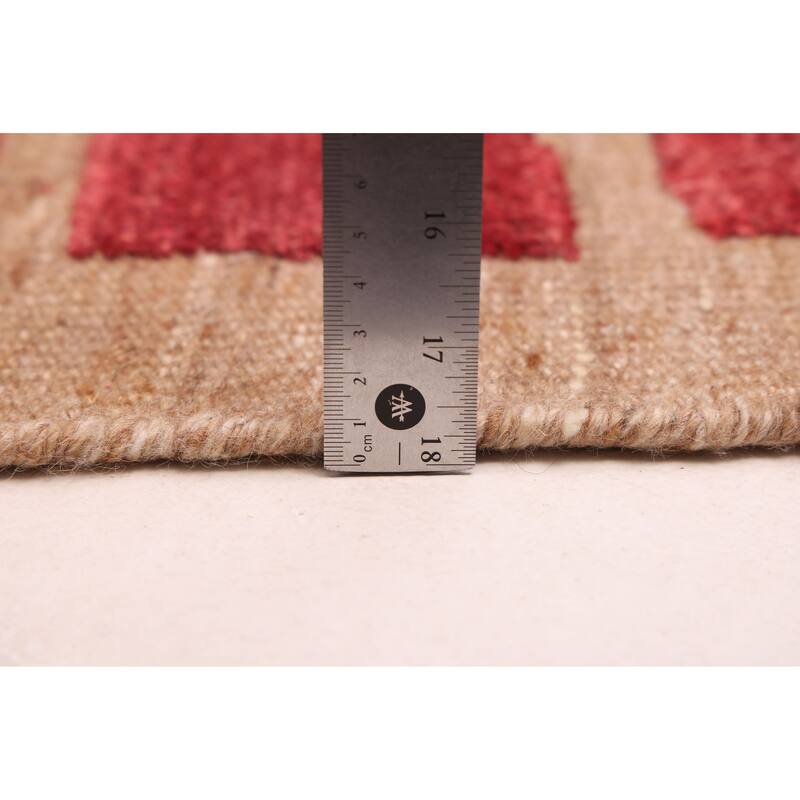 ECARPETGALLERY Hand-knotted Tangier Red Wool Rug - 8'4 x 10'1