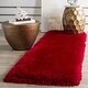 preview thumbnail 81 of 86, SAFAVIEH Bahija Handmade Luxe Shaggy 3 inch-thick Area Rug 2'3" x 12'  Runner - Red
