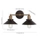preview thumbnail 149 of 176, JONATHAN Y Florence Metal Shade Sconce