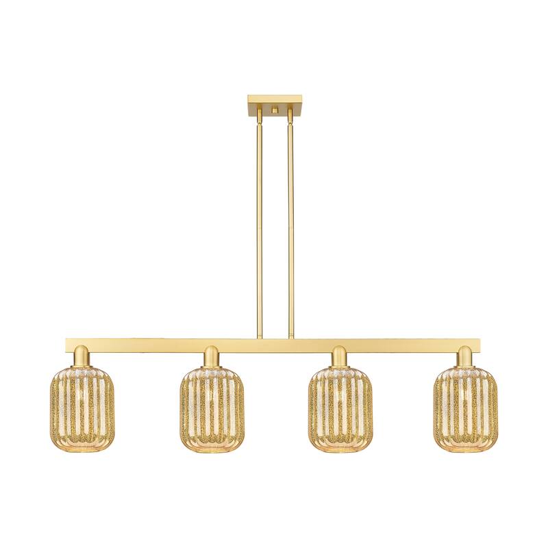 Innovations Lighting Urban Downtown - Preston - 4 Light 48" Jar Shade Stem Hung Island Light