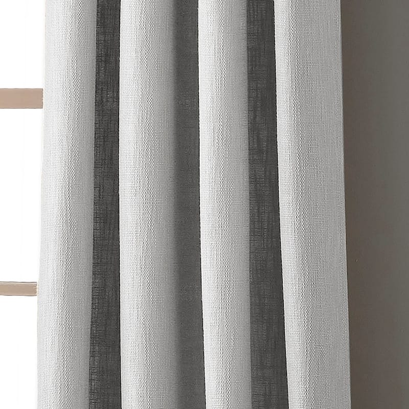 Nanshing Lynn Light Filtering Grommet Single Curtain Panel - 54 x 84"