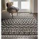 preview thumbnail 22 of 35, Nourison Moroccan Shag Plush Boho Area Rug 3'11" x 6'7" - Charcoal - Rectangle