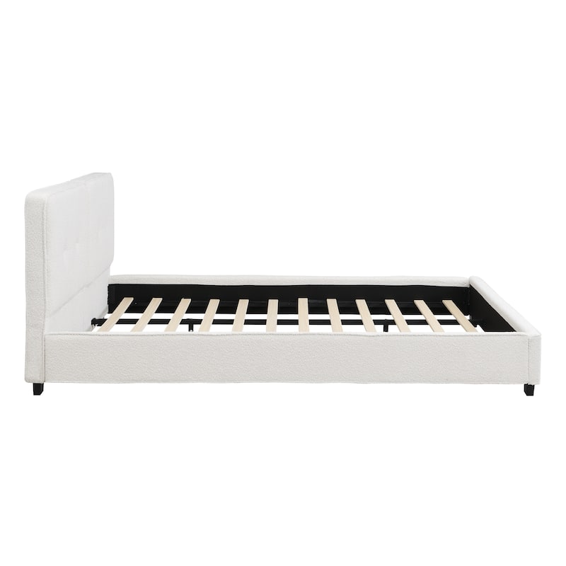 Christopher Knight Home - Oliver Velvet Upholstered King Platform Bed with Tufted Elegance